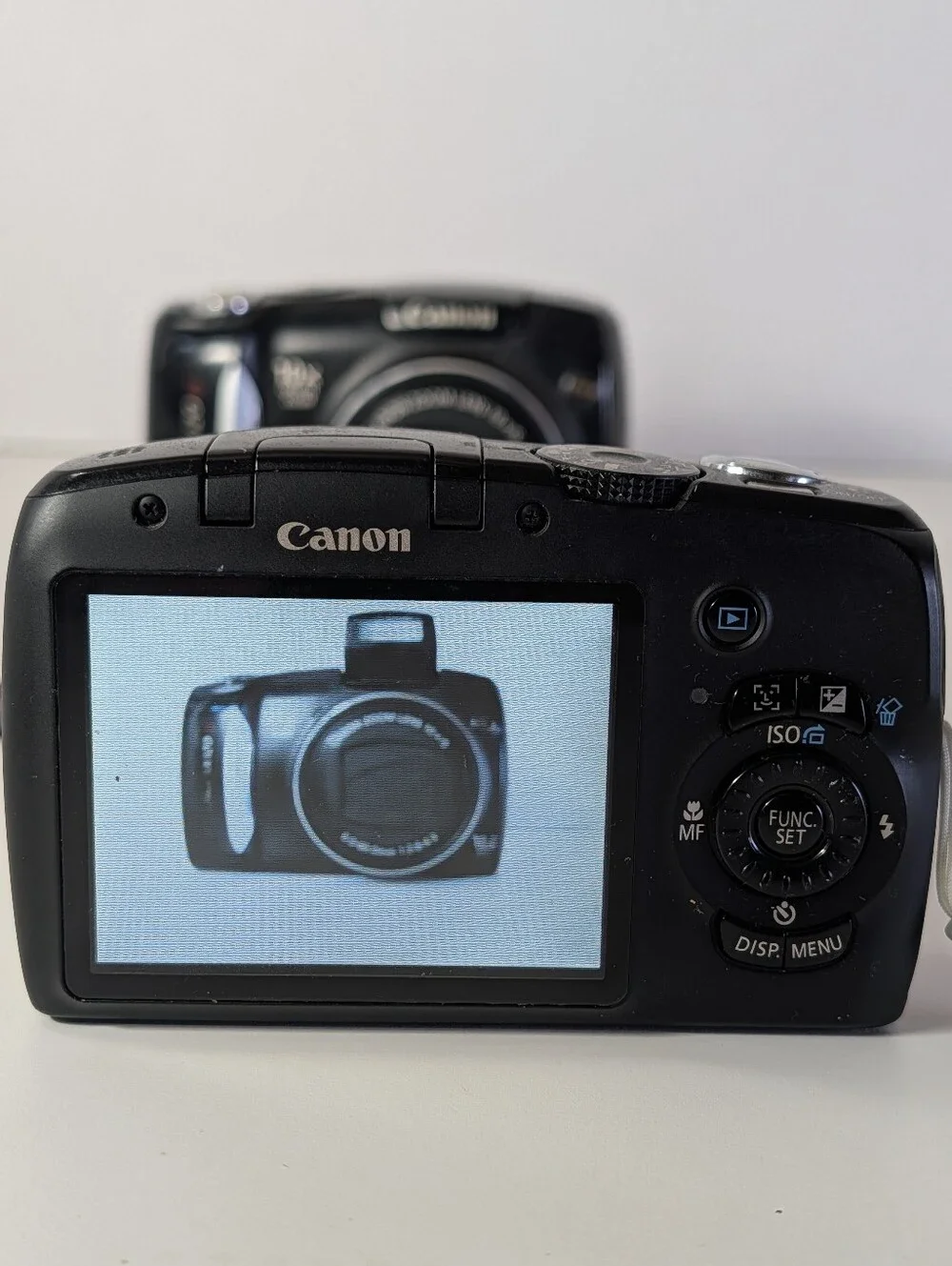 Lot Of 2 Canon PowerShot SX120 IS 10MP Digital Cameras 1 Works, 1 Parts Repair